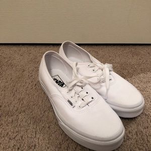 Vans white sneakers